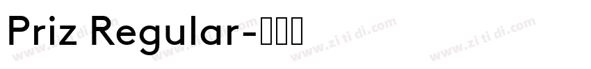 Priz Regular字体转换